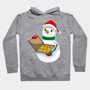 Snowman Christmas Pizza Hoodie